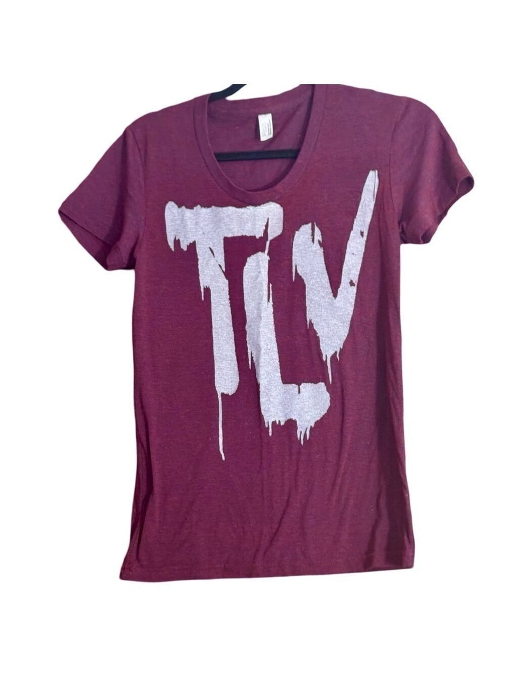 American Apparel Women’s Concert T-Shirt Purple Heather Sz Lg